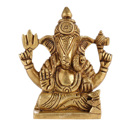 Superfine Brass Shreemant Dagdusheth Halwai Ganpati idol