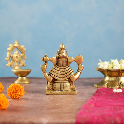 Superfine Brass Shreemant Dagdusheth Halwai Ganpati idol