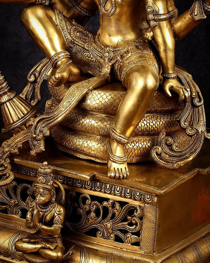 Superfine Brass Shri Hari Narayana ( Vishnu ) under Sheshanaag statue  – 29”