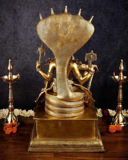 Superfine Brass Shri Hari Narayana ( Vishnu ) under Sheshanaag statue  – 29”