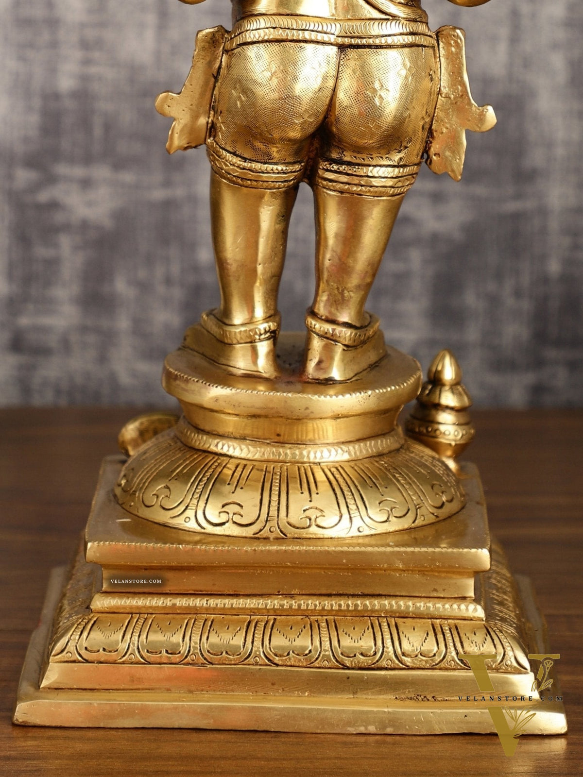 Superfine Brass Standing Ganesha Statue – 16.5 Inches