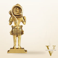 Superfine Brass Standing Hanuman Idol - 8.5 inch