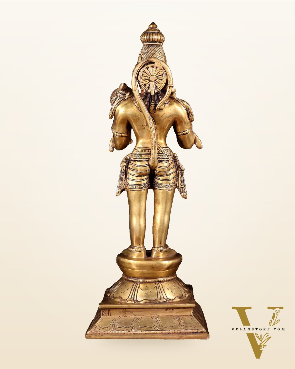 Superfine Brass Standing Lord Hanuman Idol | 16.5 inch