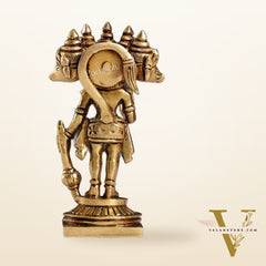 Superfine Brass Standing Panchmukhi Hanuman Murti | Height 5.5 inch