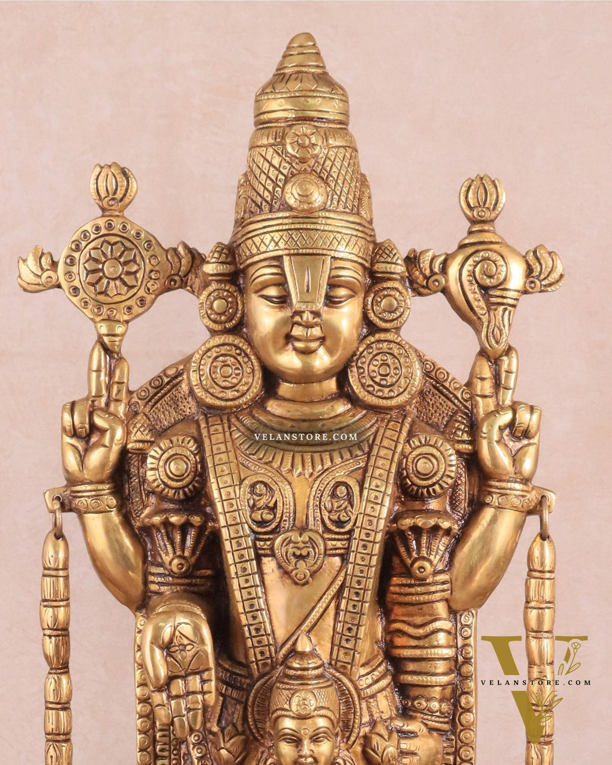 Superfine Brass Tirupati Balaji Idol | Height 20 inch