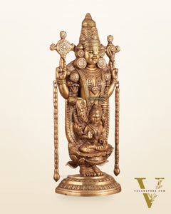 Superfine Brass Tirupati Balaji Idol | Height 20 inch