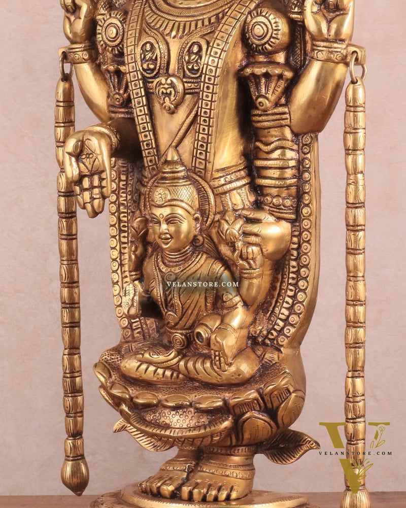Superfine Brass Tirupati Balaji Idol | Height 20 inch