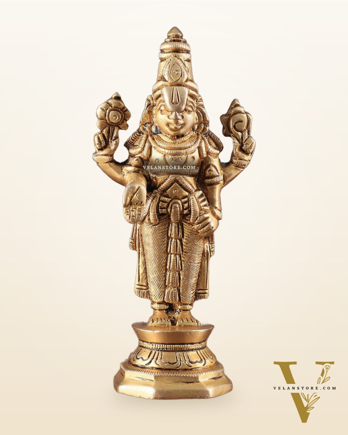 Superfine Brass Tirupati Balaji Idol (Small) 5.5"