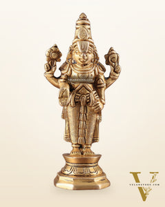 Superfine Brass Tirupati Balaji Idol (Small) 5.5"