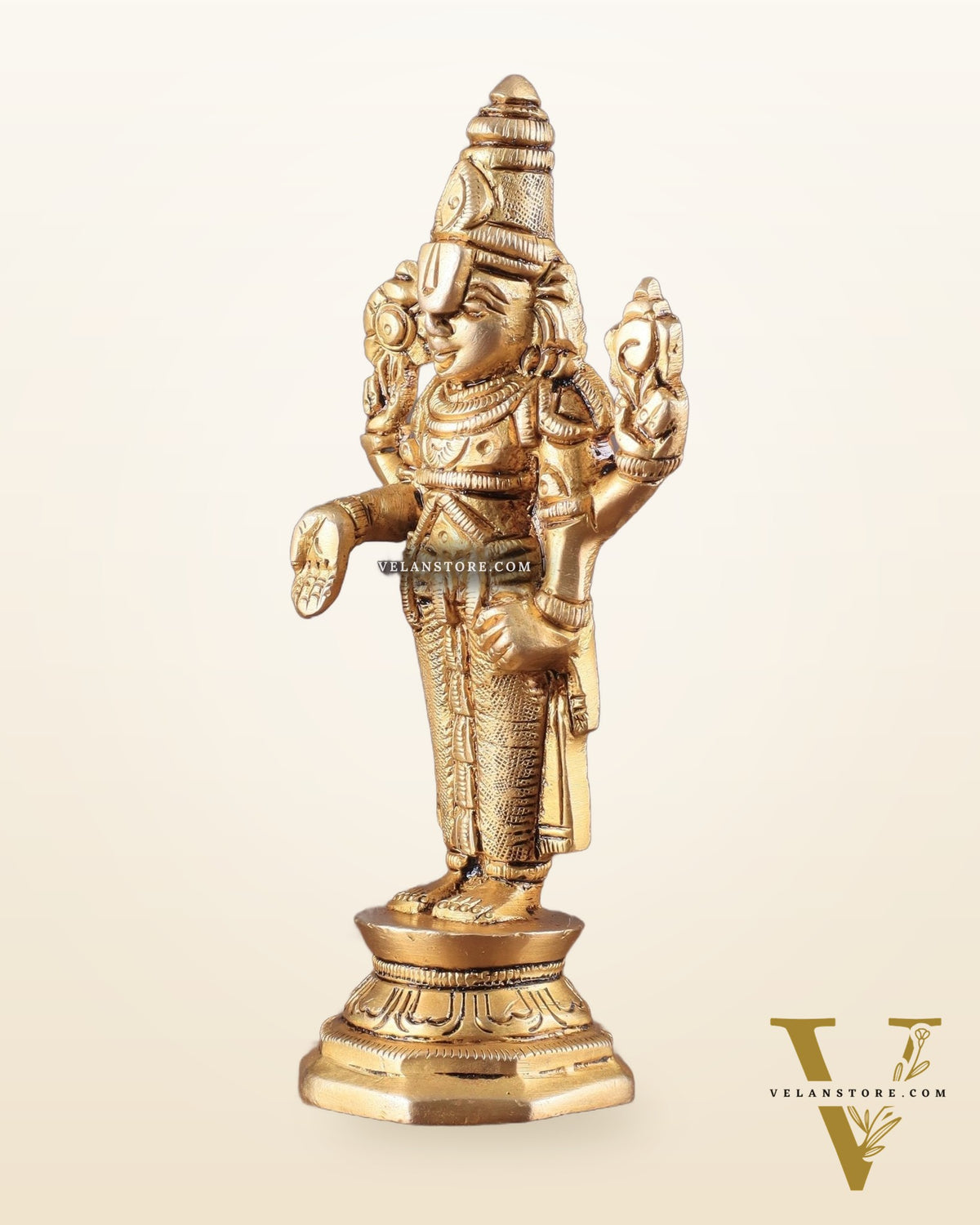 Superfine Brass Tirupati Balaji Idol (Small) 5.5"