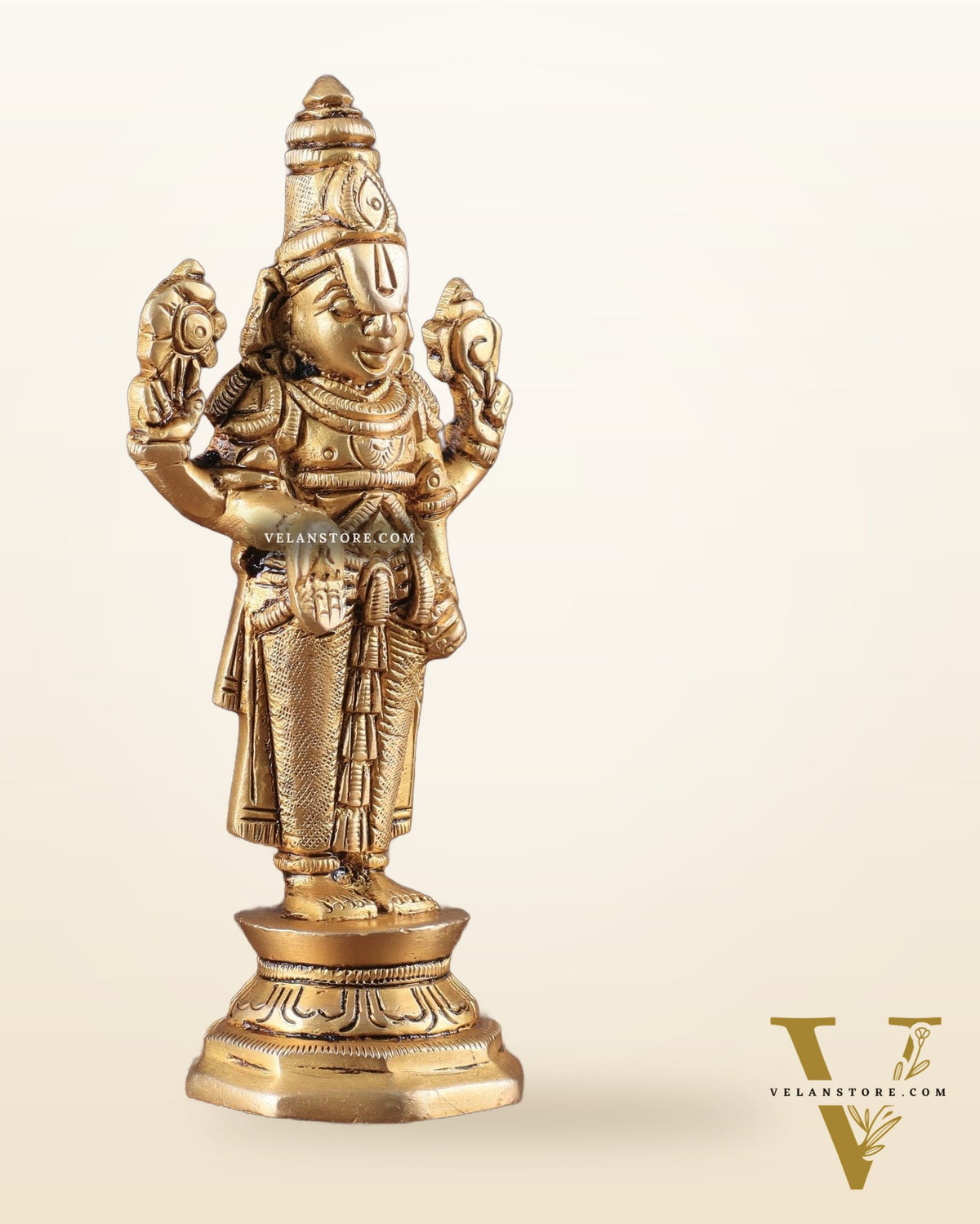 Superfine Brass Tirupati Balaji Idol (Small) 5.5"