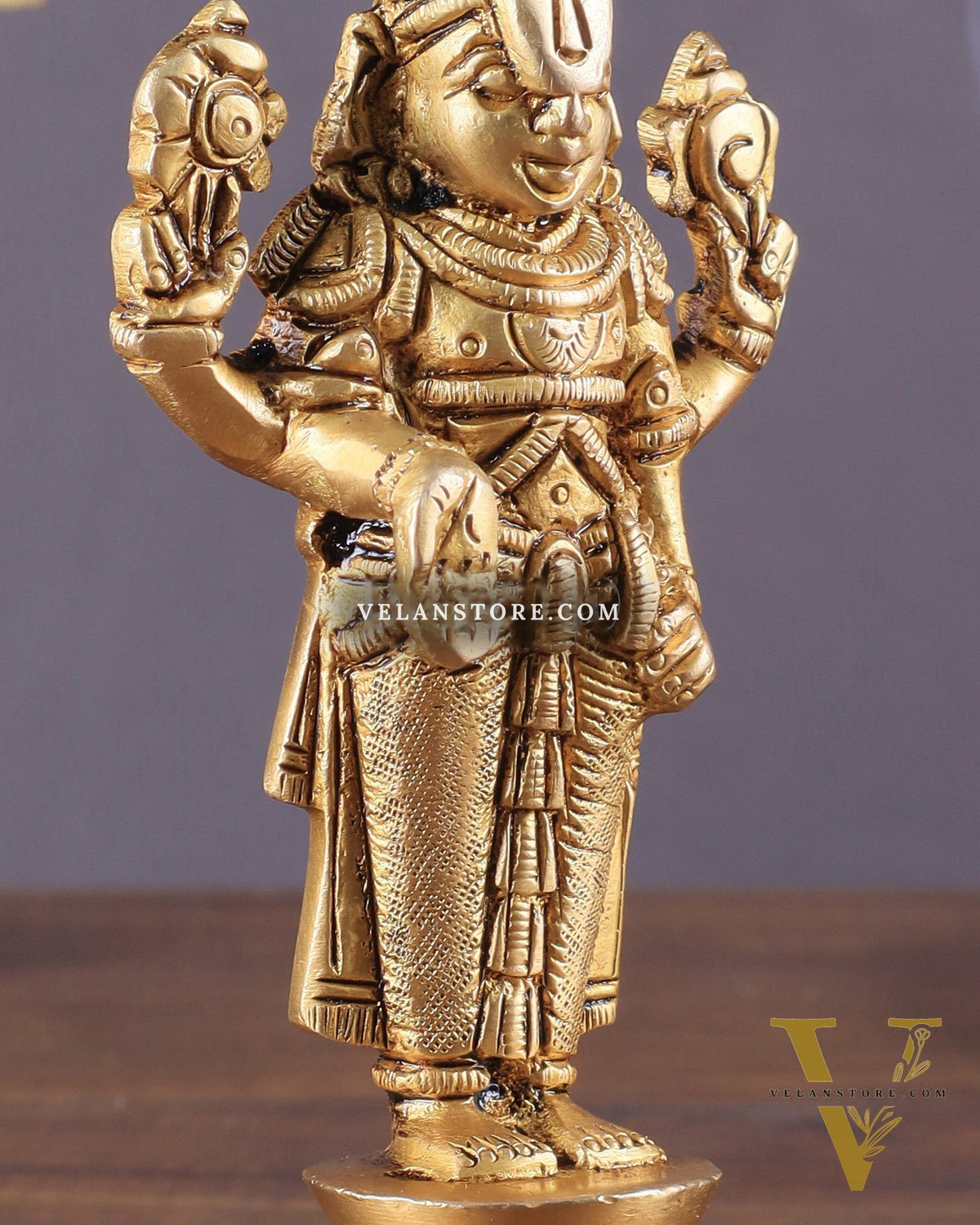 Superfine Brass Tirupati Balaji Idol (Small) 5.5"