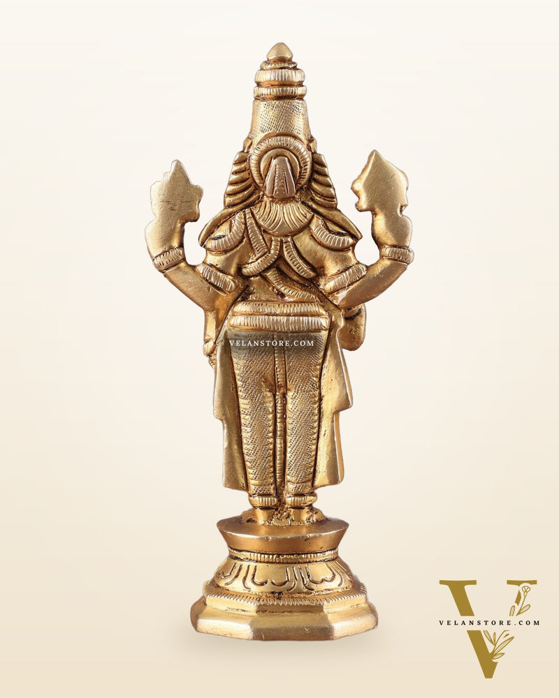 Superfine Brass Tirupati Balaji Idol (Small) 5.5"