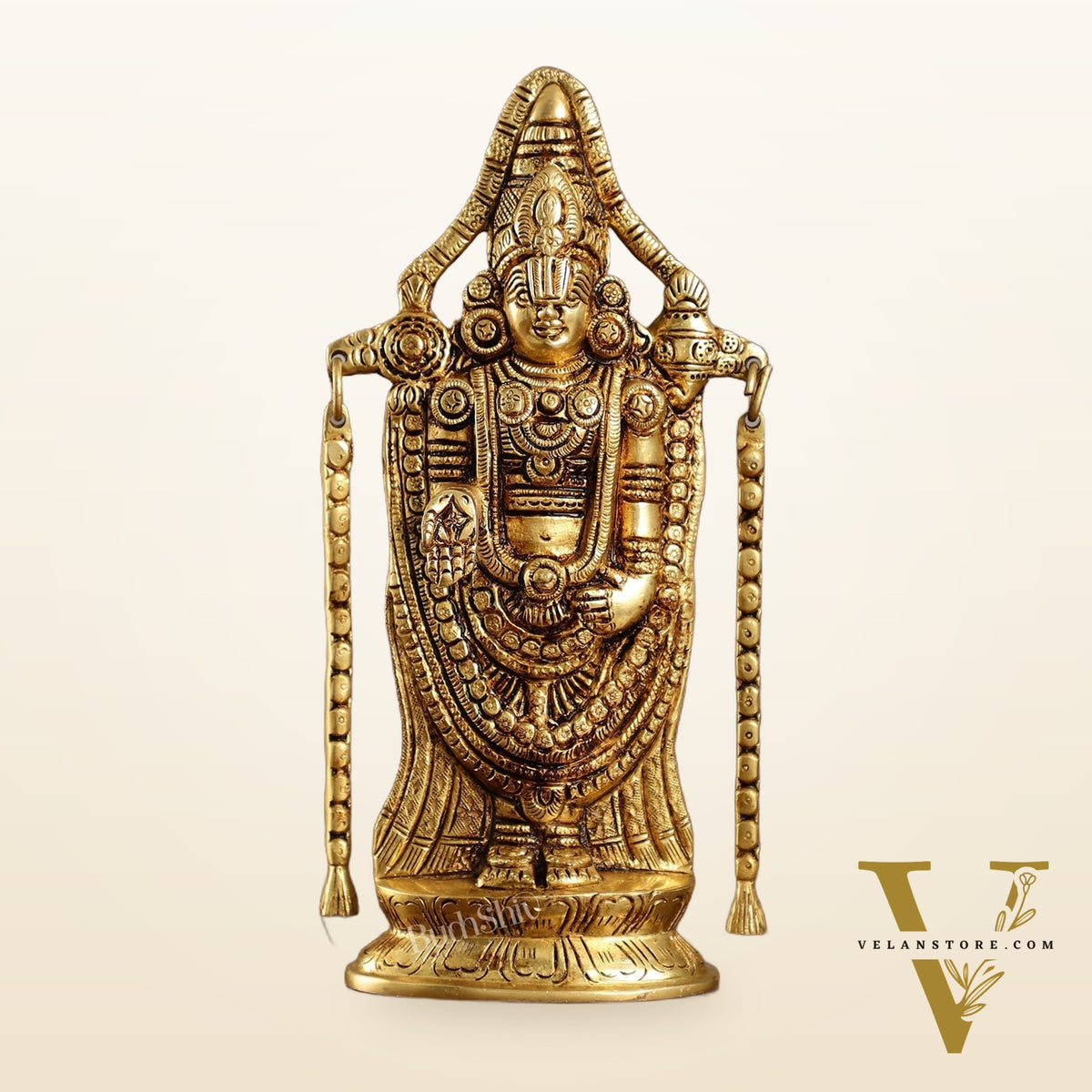 Superfine Brass Tirupati Balaji Lord Venkateshwara Idol | Height 10 inch
