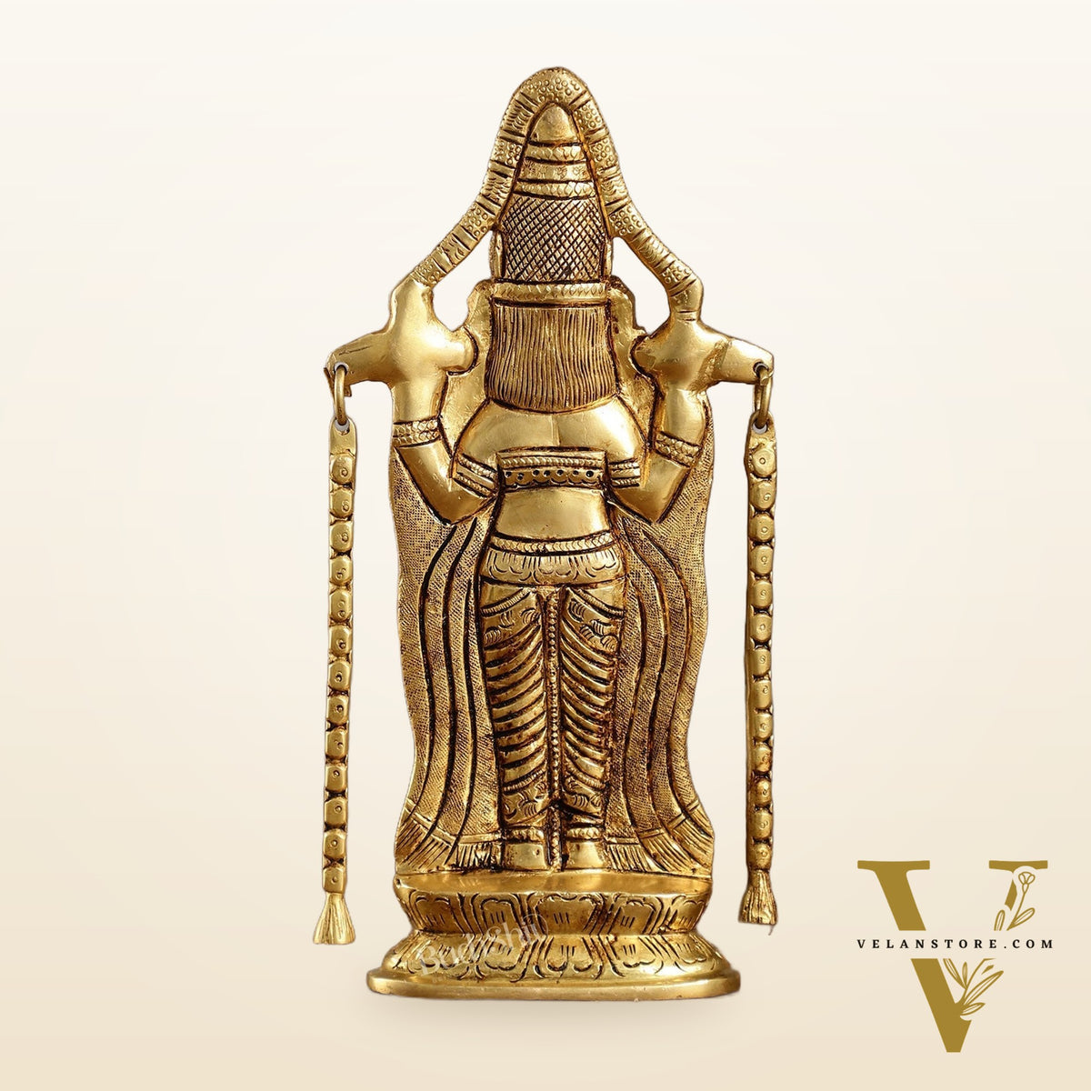 Superfine Brass Tirupati Balaji Lord Venkateshwara Idol | Height 10 inch