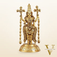 Superfine Brass Tirupati Balaji Lord Venkateshwara Idol | Statue 16 inch