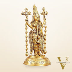 Superfine Brass Tirupati Balaji Lord Venkateshwara Idol | Statue 16 inch