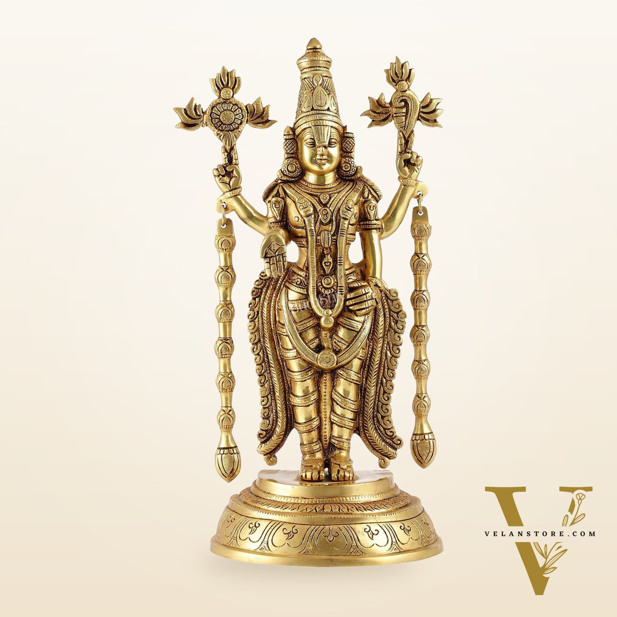 Superfine Brass Tirupati Balaji Lord Venkateshwara Idol | Statue 16 inch