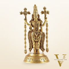 Superfine Brass Tirupati Balaji Lord Venkateshwara Idol | Statue 16 inch