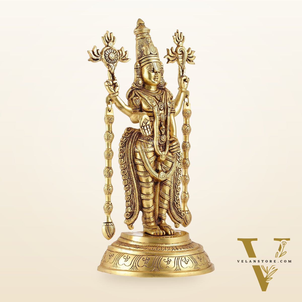 Superfine Brass Tirupati Balaji Lord Venkateshwara Idol | Statue 16 inch