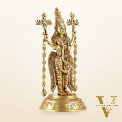 Superfine Brass Tirupati Balaji Lord Venkateshwara Idol | Statue 16 inch