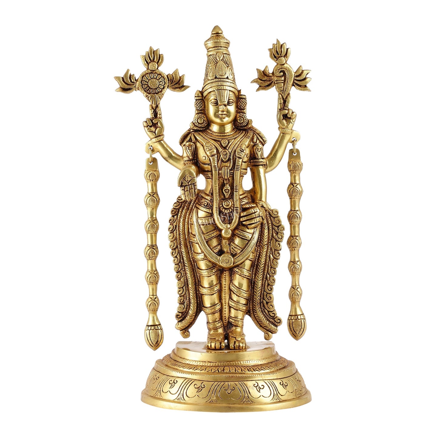 Superfine Brass Tirupati Balaji Lord Venkateshwara Idol | Statue 16 inch