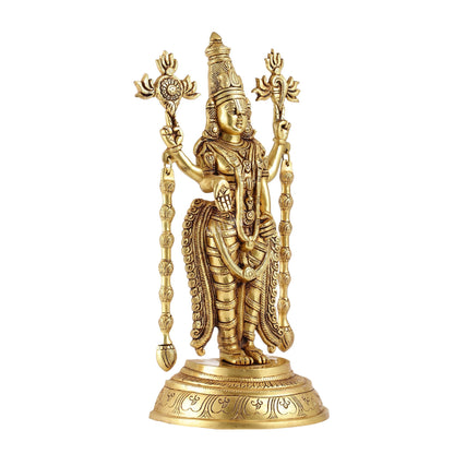 Superfine Brass Tirupati Balaji Lord Venkateshwara Idol | Statue 16 inch