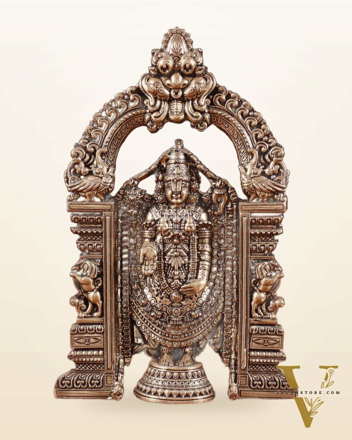 Superfine Brass Tirupati Balaji Statue - 6"