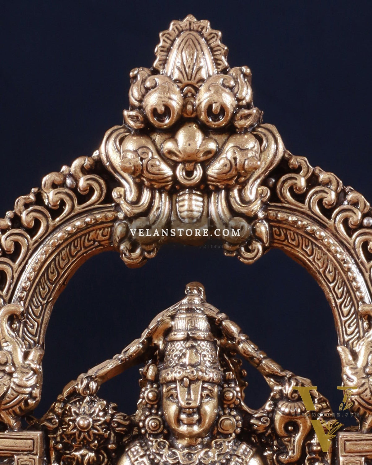 Superfine Brass Tirupati Balaji Statue - 6"