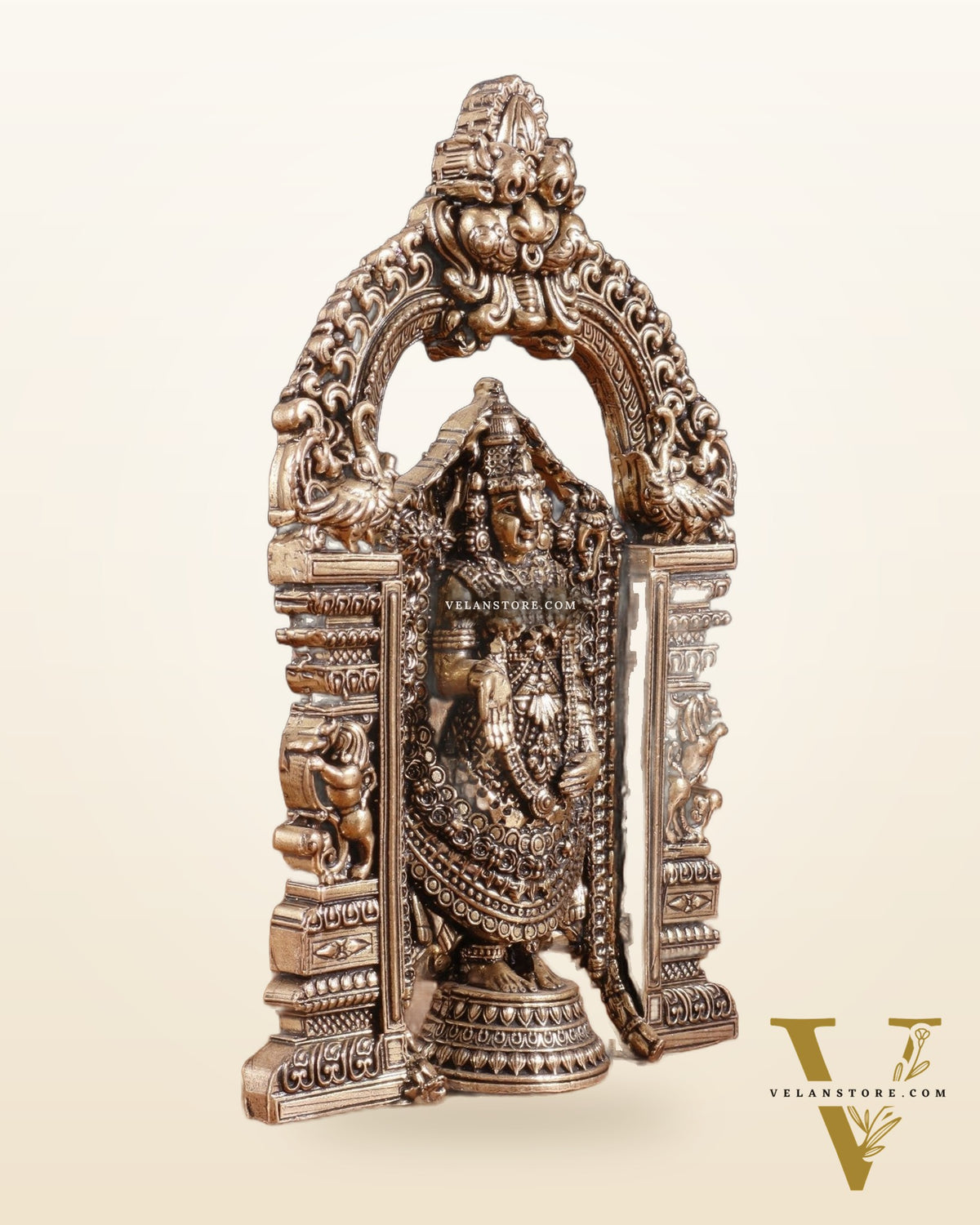 Superfine Brass Tirupati Balaji Statue - 6"