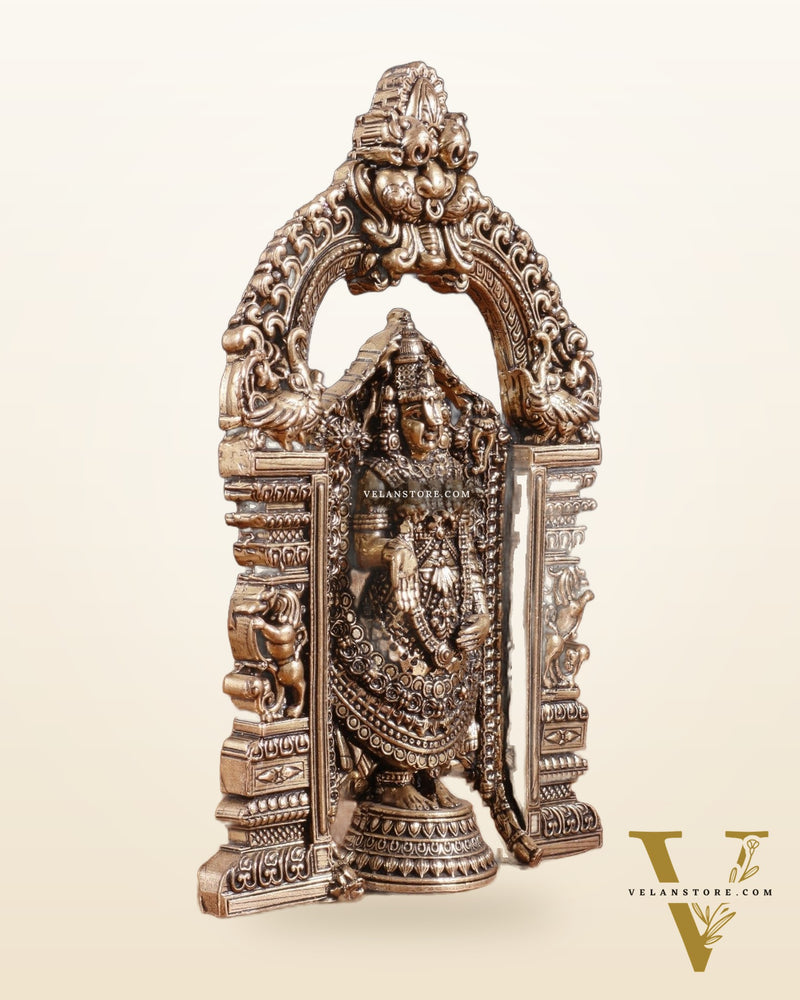Superfine Brass Tirupati Balaji Statue - 6"