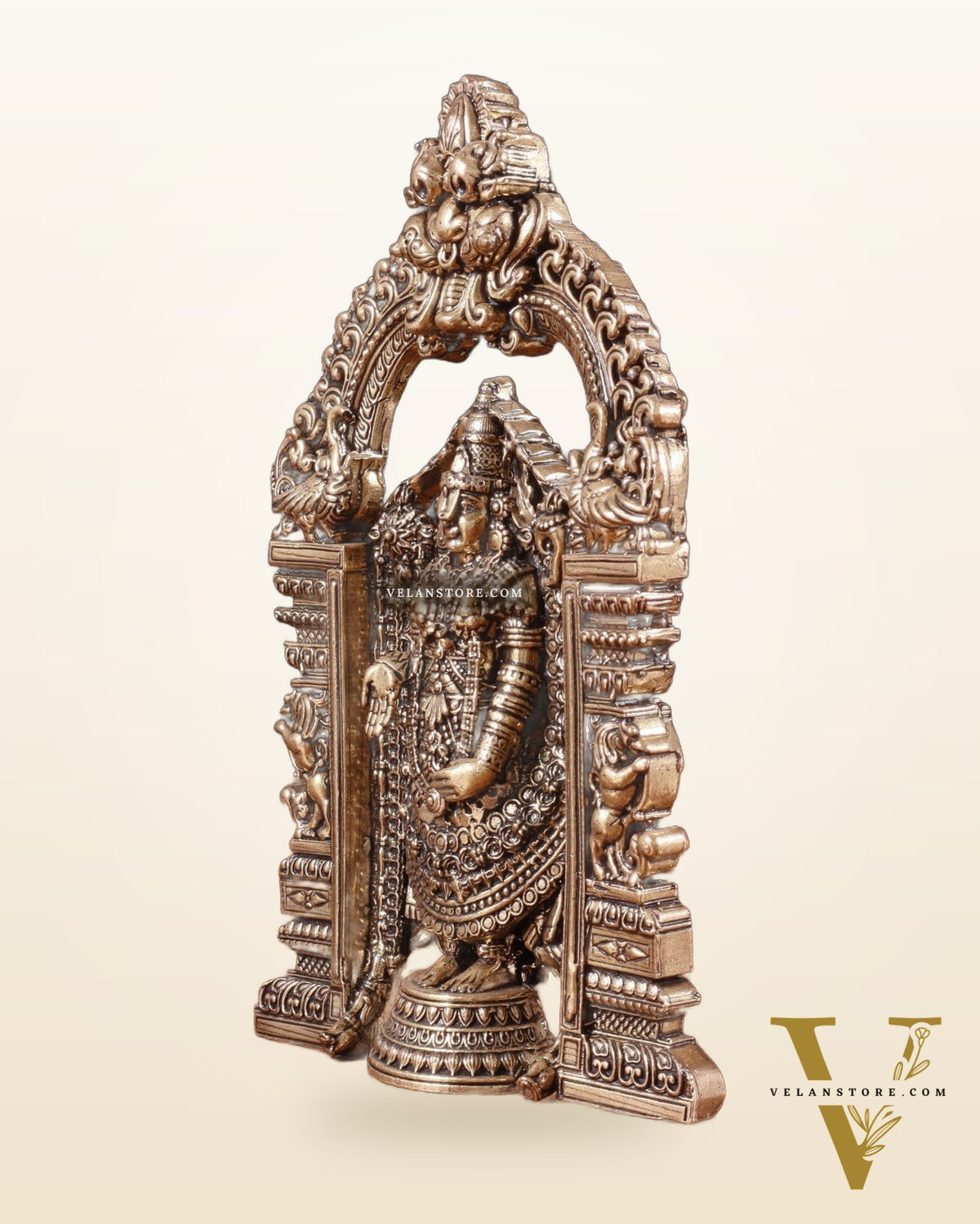 Superfine Brass Tirupati Balaji Statue - 6"