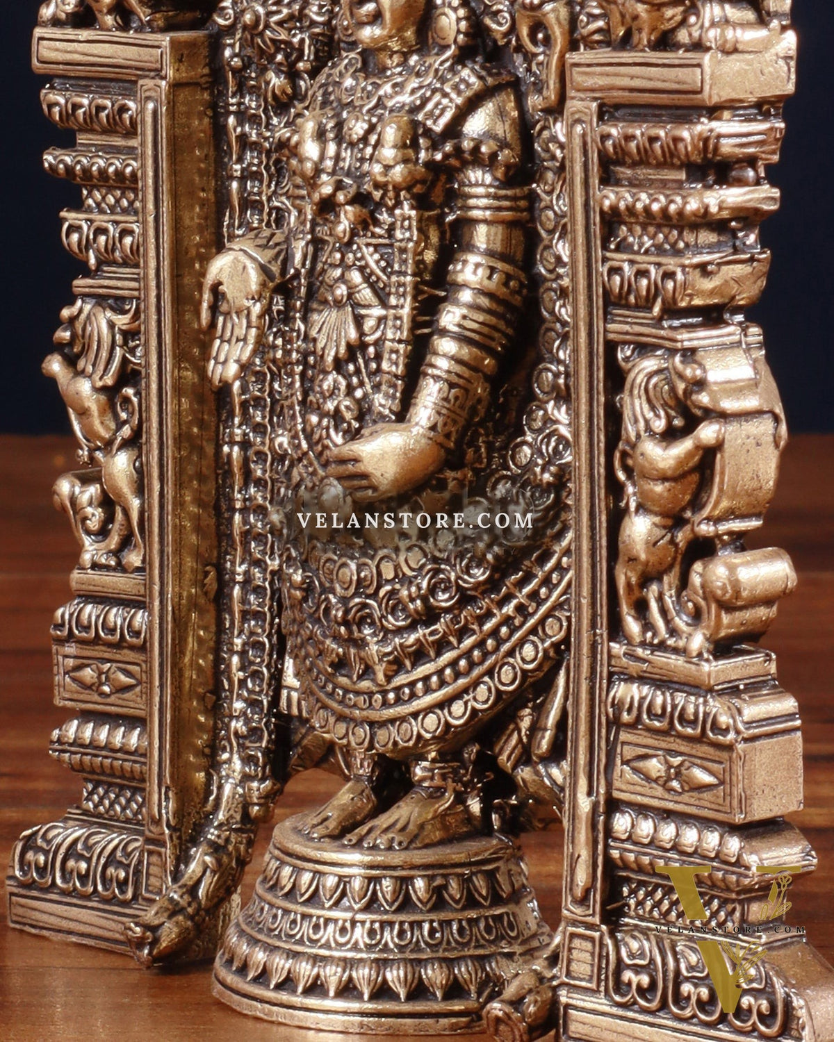 Superfine Brass Tirupati Balaji Statue - 6"