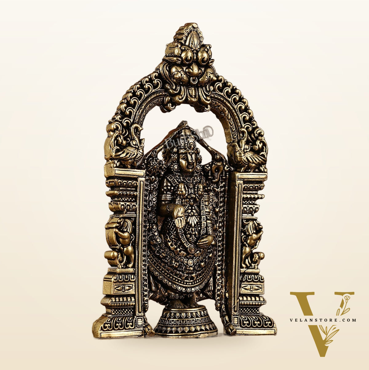 Superfine Brass Tirupati Balaji Statue - 6"