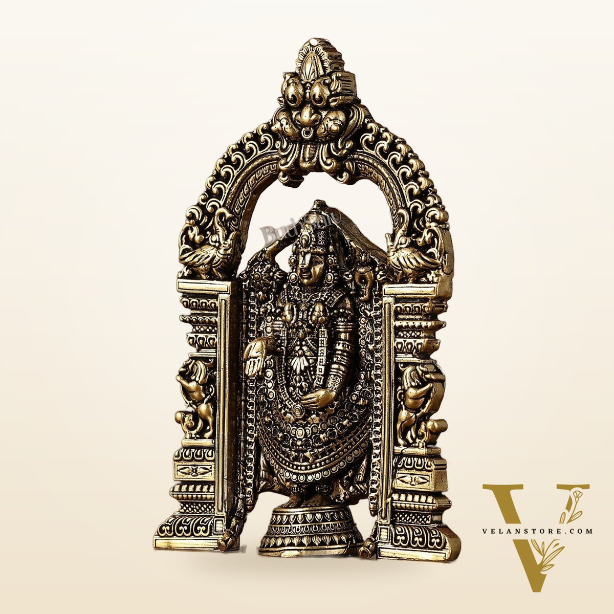 Superfine Brass Tirupati Balaji Statue - 6"
