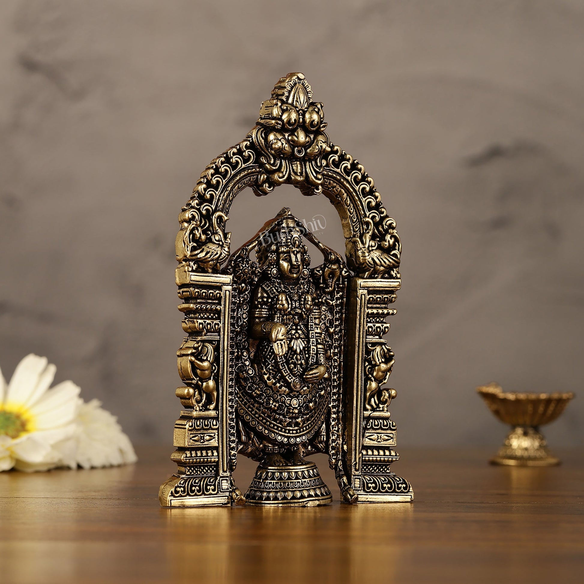Superfine Brass Tirupati Balaji Statue - 6"