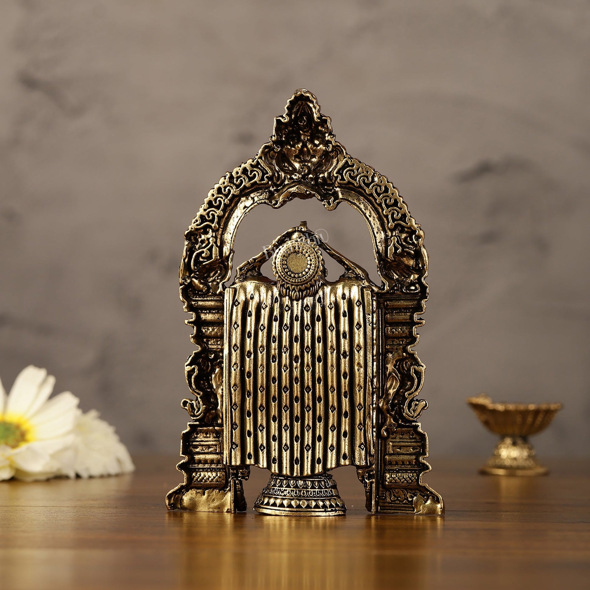 Superfine Brass Tirupati Balaji Statue - 6"