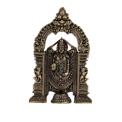 Superfine Brass Tirupati Balaji Statue - 6"