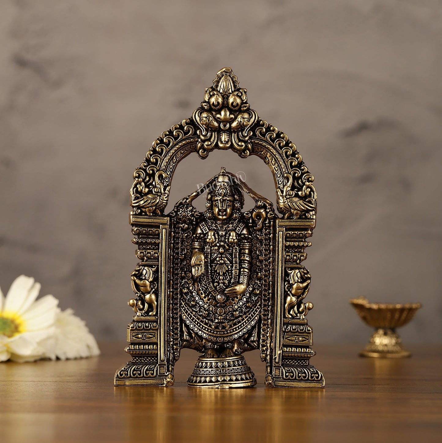 Superfine Brass Tirupati Balaji Statue - 6"