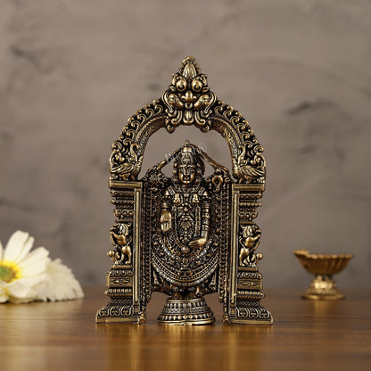Superfine Brass Tirupati Balaji Statue - 6"