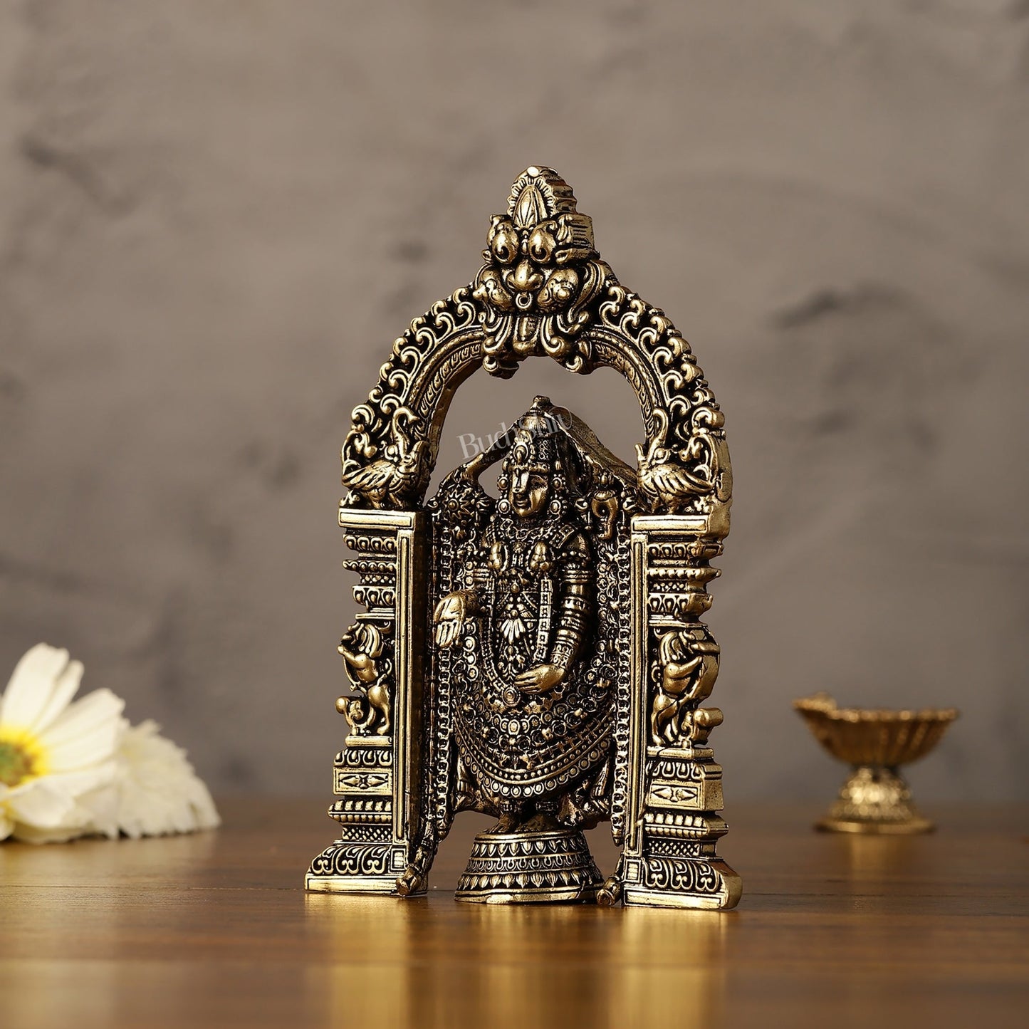 Superfine Brass Tirupati Balaji Statue - 6"