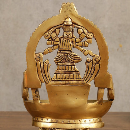 Superfine Brass Varahi Vilakku Oil Lamp Diya 7 inch
