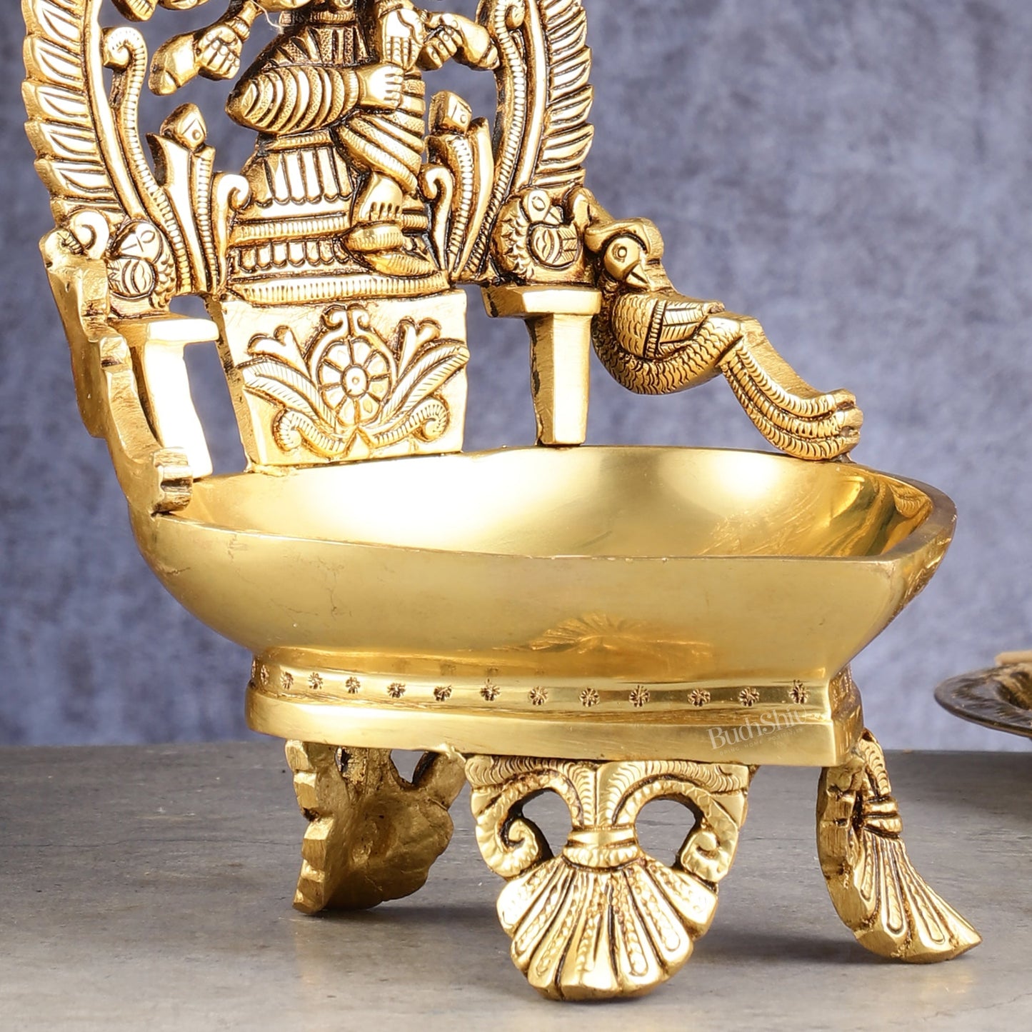 Superfine Brass Varahi Vilakku Oil Lamp Diya 9 inch