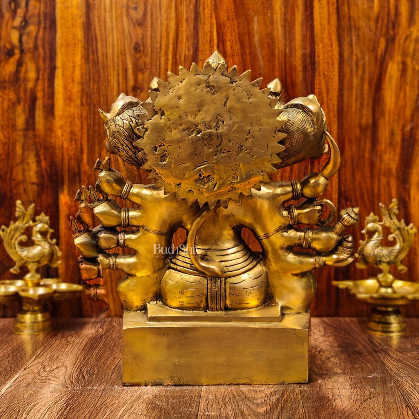 Superfine Handcrafted Brass Panchmukhi Hanuman Idol | Divine Blessings 17"