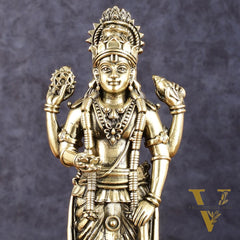 Superfine Intricate Vishnu idol 7 inch