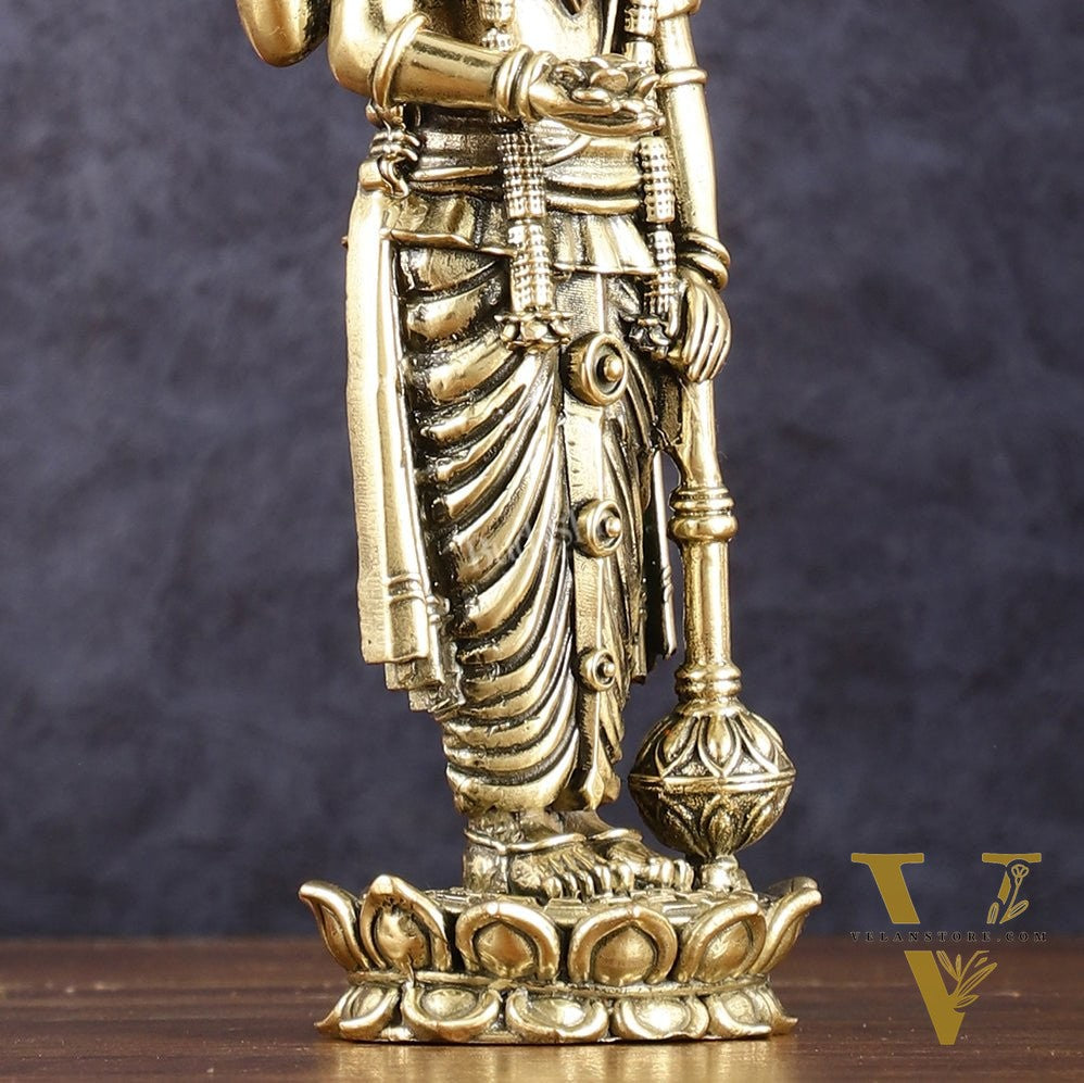 Superfine Intricate Vishnu idol 7 inch