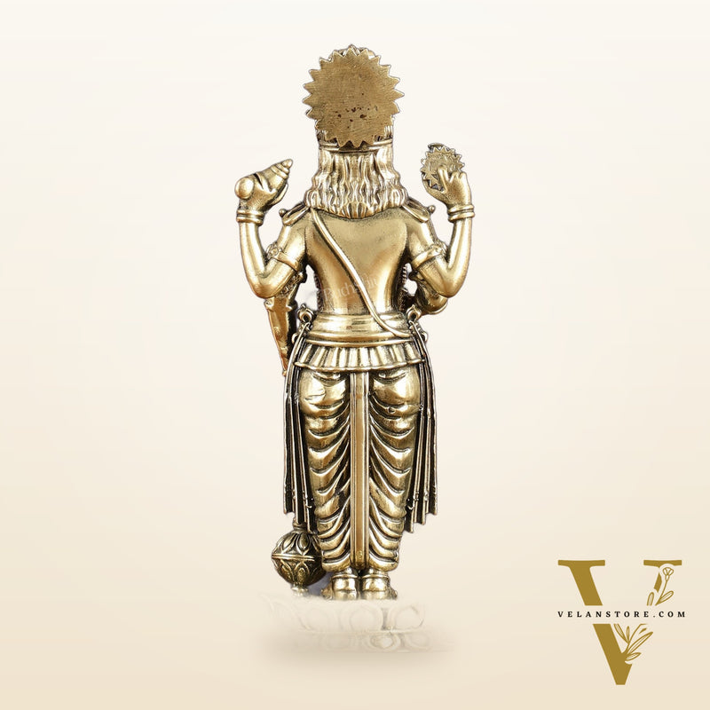 Superfine Intricate Vishnu idol 7 inch