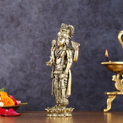 Superfine Intricate Vishnu idol 7 inch