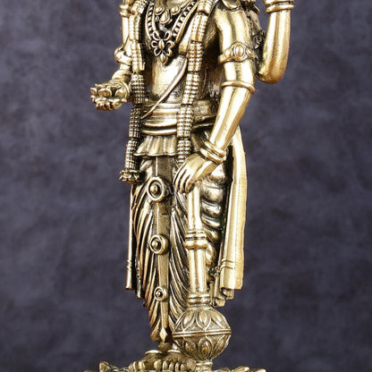 Superfine Intricate Vishnu idol 7 inch