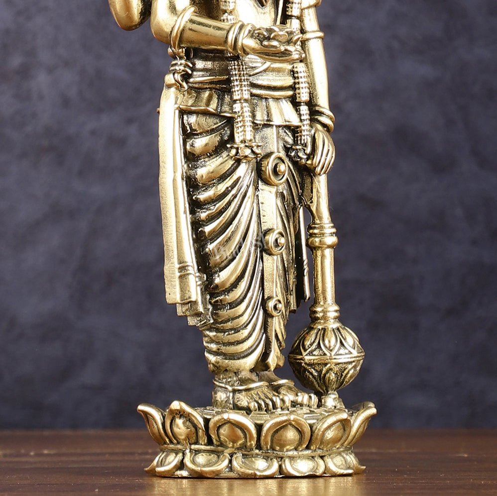 Superfine Intricate Vishnu idol 7 inch